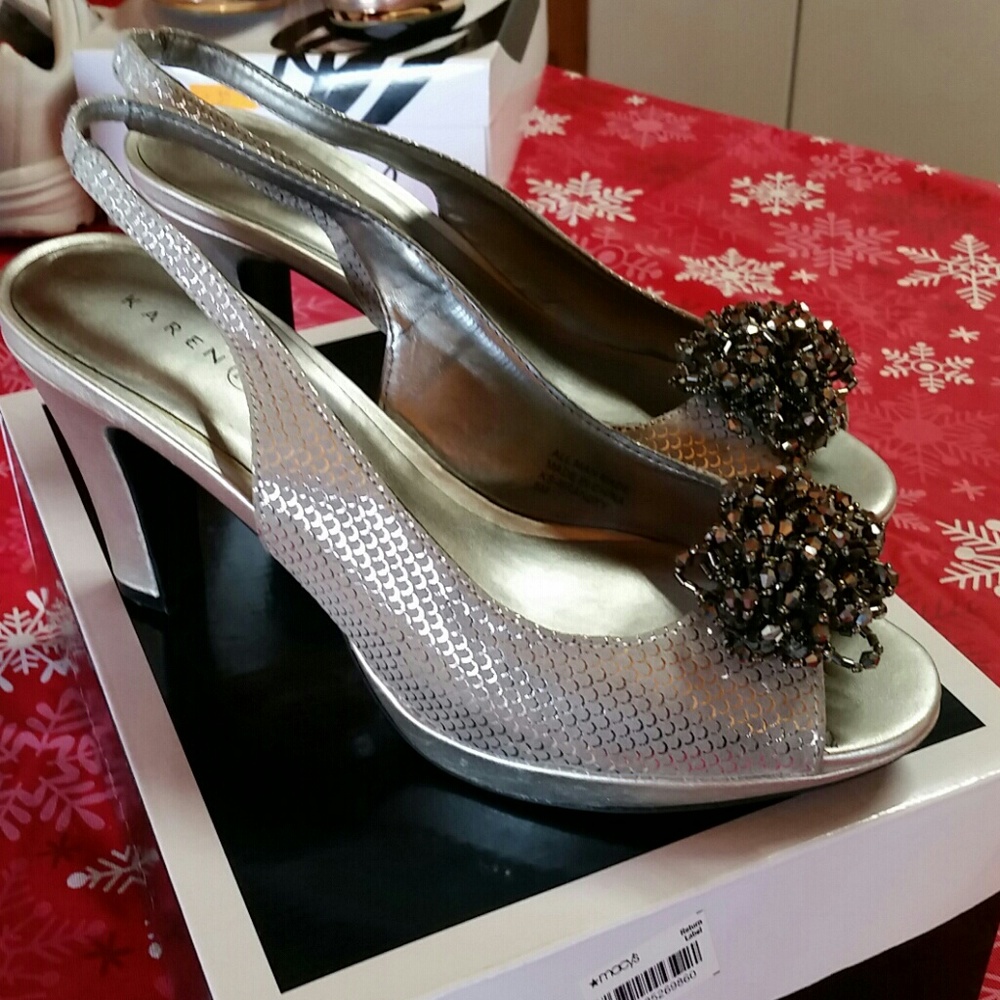 Silver Mermaid 3.5"heal  high heels 8M